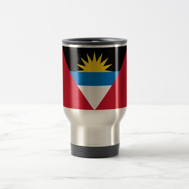 Patriotiska Antigua och Barbuda flaggan Resemugg (Center)