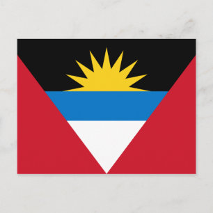 Patriotiska Antigua och Barbuda flaggan Vykort