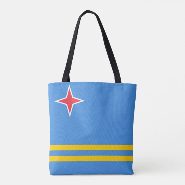 Patriotiska Arubaflaggan Tygkasse (Baksida)