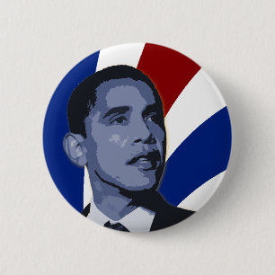 Patriotiska Barack Obama knäppas Knapp