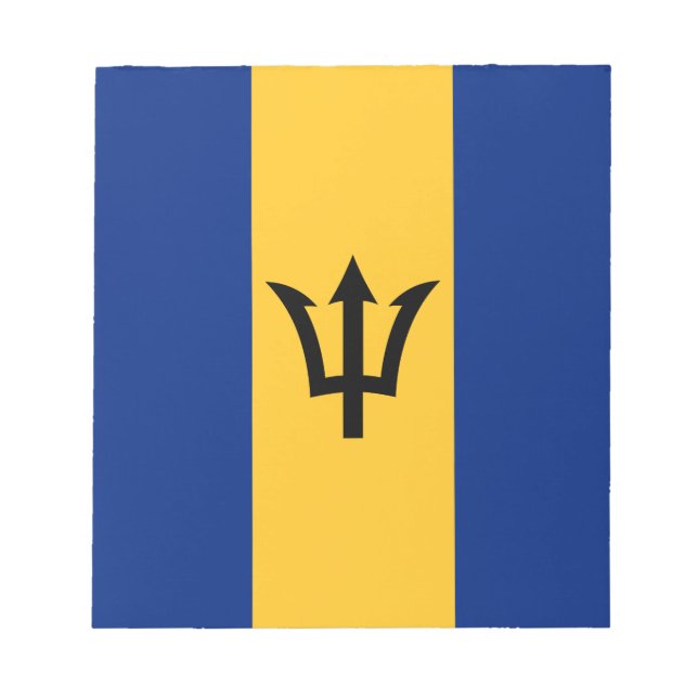 Patriotiska Barbadosflaggan Anteckningsblock (Framsida)