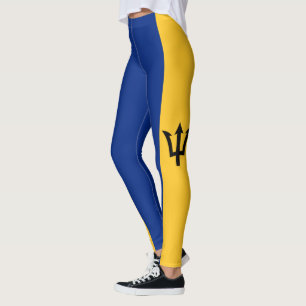 Patriotiska Barbadosflaggan Leggings