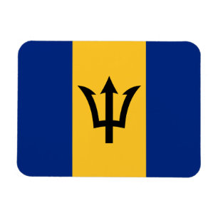 Patriotiska Barbadosflaggan Magnet