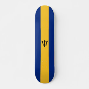 Patriotiska Barbadosflaggan Mini Skateboard Bräda 18,5 Cm