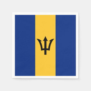 Patriotiska Barbadosflaggan Pappersservett