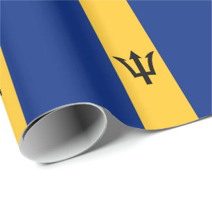 Patriotiska Barbadosflaggan Presentpapper