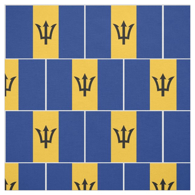 Patriotiska Barbadosflaggan Tyg (Provkarta)