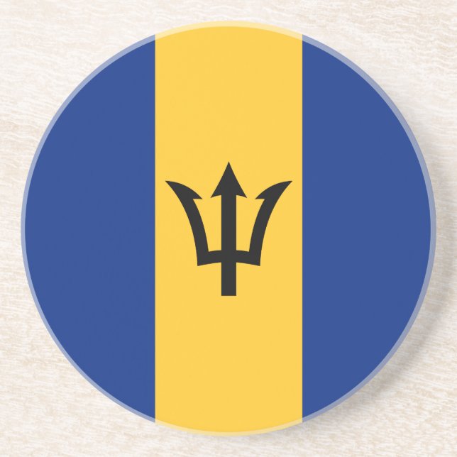 Patriotiska Barbadosflaggan Underlägg (Framsidan)