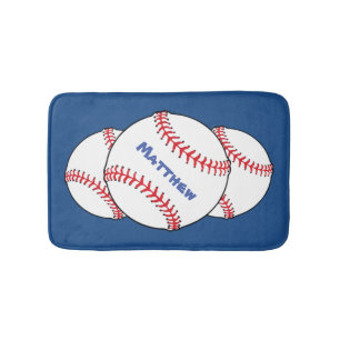 Patriotiska baseballbadmattor badrumsmatta