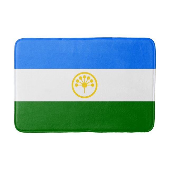 Patriotiska Basjkirien Flagga Badrumsmatta (Framsidan)