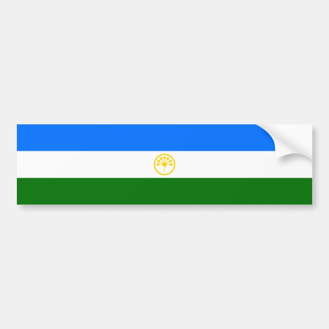 Patriotiska Basjkirien Flagga Bildekal (Framsidan)