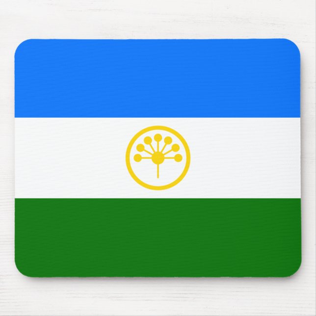 Patriotiska Basjkirien Flagga Musmatta (Framsidan)