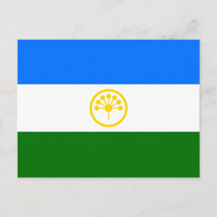 Patriotiska Basjkirien Flagga Vykort