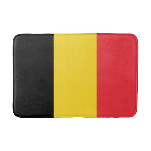 Patriotiska belgiska flaggan badrumsmatta (Framsidan)