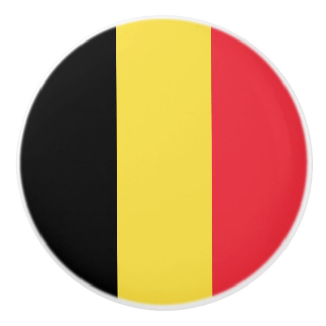 Patriotiska belgiska flaggan knopp (Framsidan)