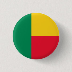 Patriotiska Benin Flagga Knapp