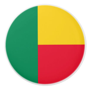 Patriotiska Benin Flagga Knopp