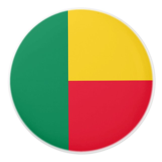 Patriotiska Benin Flagga Knopp (Framsidan)