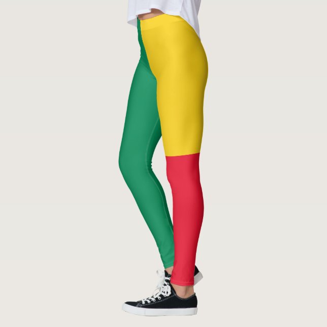 Patriotiska Benin Flagga Leggings (Vänster)