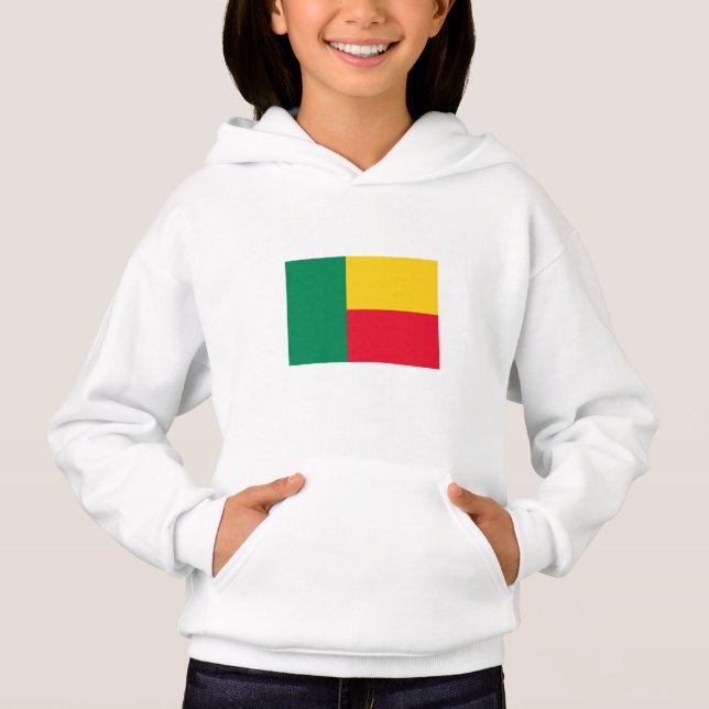 Patriotiska Benin Flagga T Shirt (Framsida)
