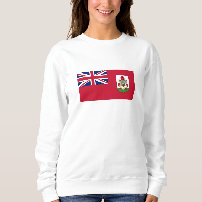 Patriotiska Bermudaförbundet flagga T Shirt (Framsida)
