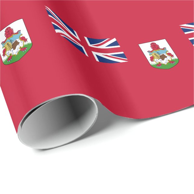 Patriotiska Bermudiska flaggan Presentpapper (Rullad Hörn)