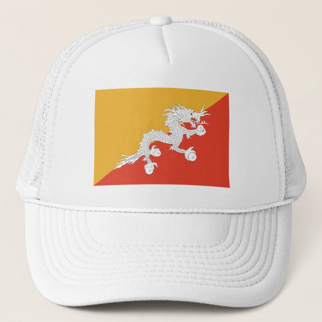 Patriotiska Bhutans flagga Keps (Framsida)