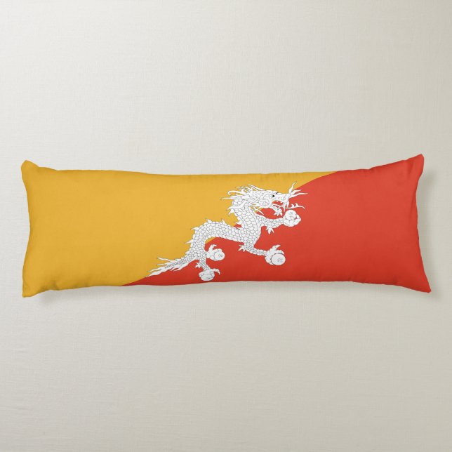 Patriotiska Bhutans flagga Kroppskudde (Baksidan)