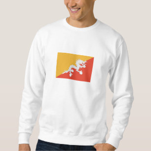 Patriotiska Bhutans flagga Lång Ärmad Tröja