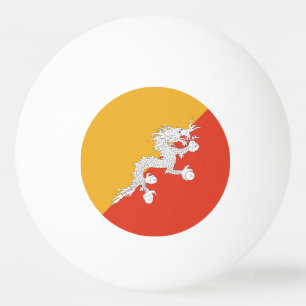 Patriotiska Bhutans flagga Pingisboll
