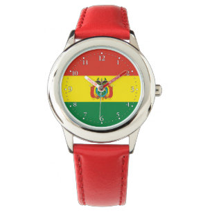 Patriotiska Boliviaflaggan Armbandsur