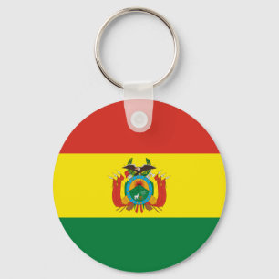 Patriotiska Boliviaflaggan Nyckelring