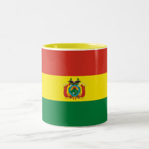 Patriotiska Boliviaflaggan Två-Tonad Mugg