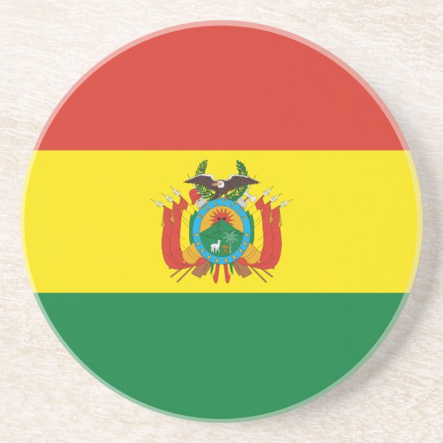 Patriotiska Boliviaflaggan Underlägg (Framsidan)