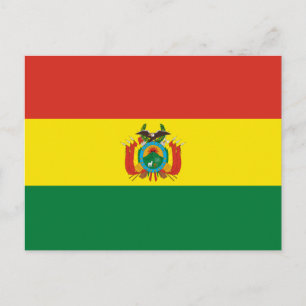 Patriotiska Boliviaflaggan Vykort