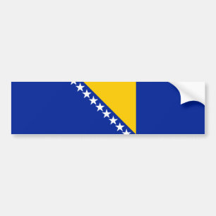 Patriotiska Bosnien Hercegovina Flagga Bildekal