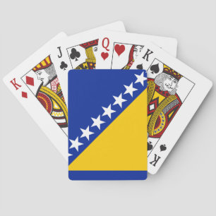 Patriotiska Bosnien Hercegovina Flagga Casinokort