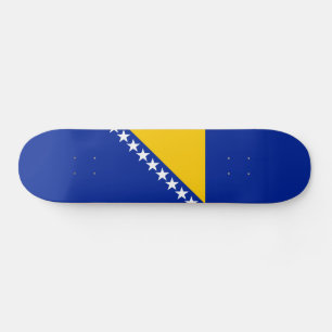 Patriotiska Bosnien Hercegovina Flagga Mini Skateboard Bräda 18,5 Cm