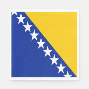 Patriotiska Bosnien Hercegovina Flagga Pappersservett