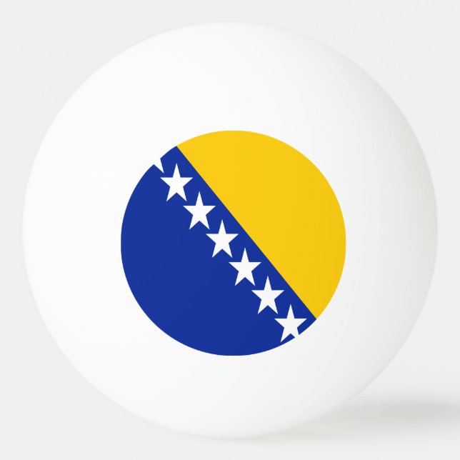 Patriotiska Bosnien Hercegovina Flagga Pingisboll (Baksidan)