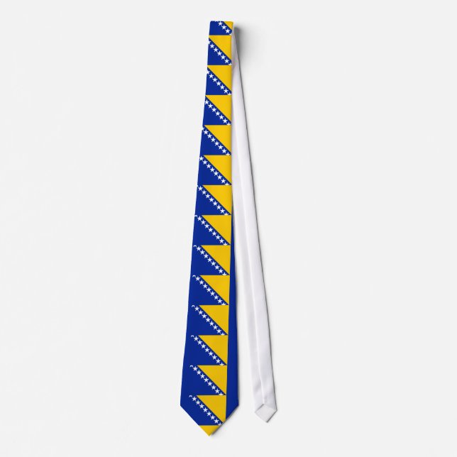 Patriotiska Bosnien Hercegovina Flagga Slips (Framsida)