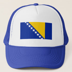Patriotiska Bosnien Hercegovina Flagga Truckerkeps