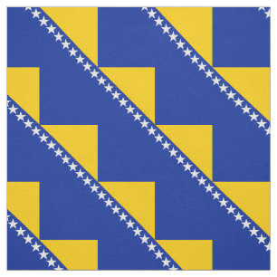 Patriotiska Bosnien Hercegovina Flagga Tyg