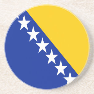 Patriotiska Bosnien Hercegovina Flagga Underlägg