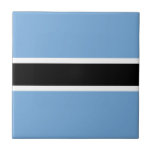 Patriotiska Botswana Flagga Keramisk Platta Kakelplatta<br><div class="desc">Patriotisk flagga av Botswana.</div>