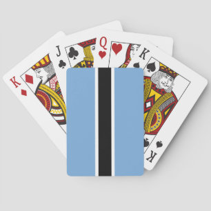 Patriotiska Botswanas flagga Casinokort