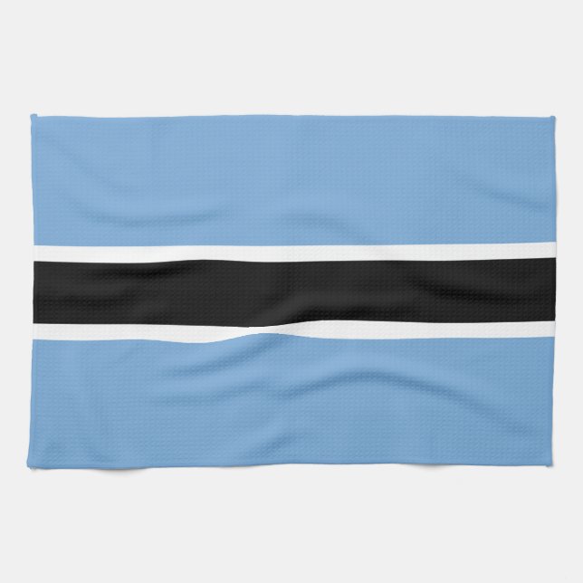 Patriotiska Botswanas flagga Kökshandduk (Horisontell)