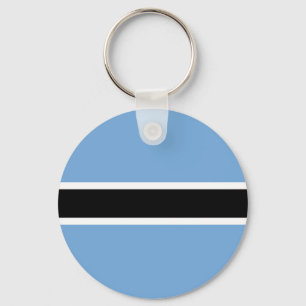Patriotiska Botswanas flagga Nyckelring