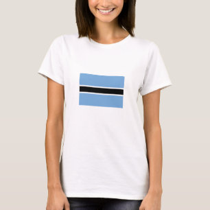 Patriotiska Botswanas flagga T Shirt