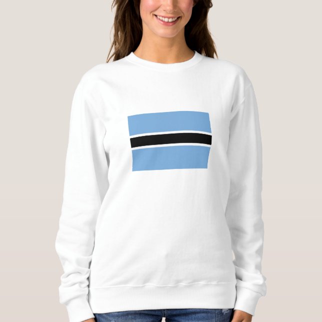 Patriotiska Botswanas flagga T Shirt (Framsida)